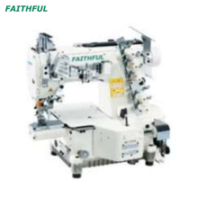 Three Needle Five Thread Flat-Bed Inter Lock Machine